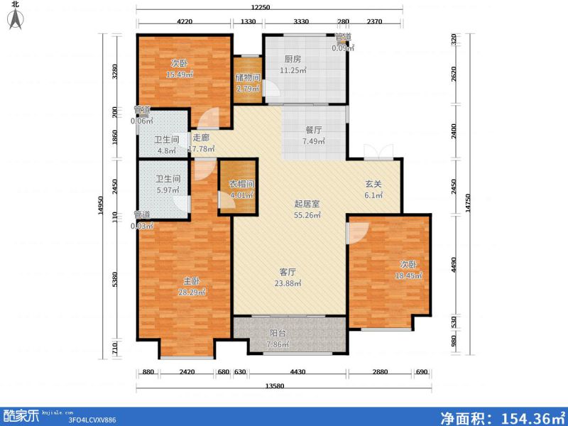 包頭裝修方案包頭總部經(jīng)濟(jì)園206㎡