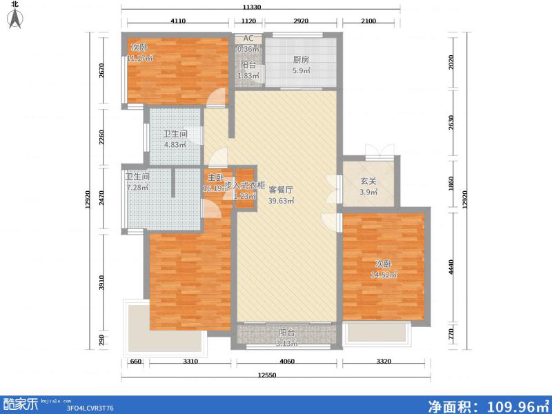 包頭裝修方案包頭總部經(jīng)濟(jì)園二期155㎡