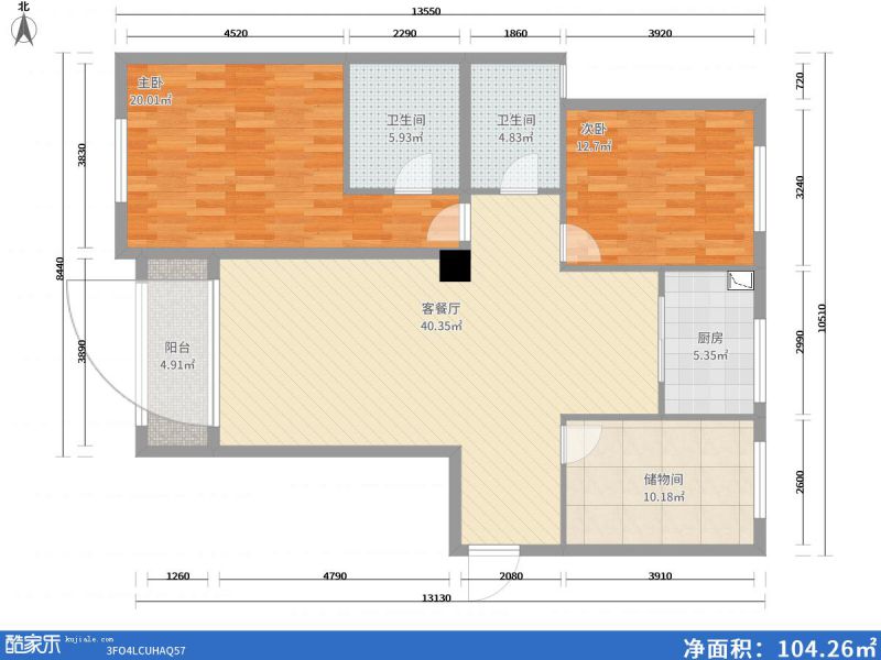 包頭裝修方案包頭加州郡府146㎡