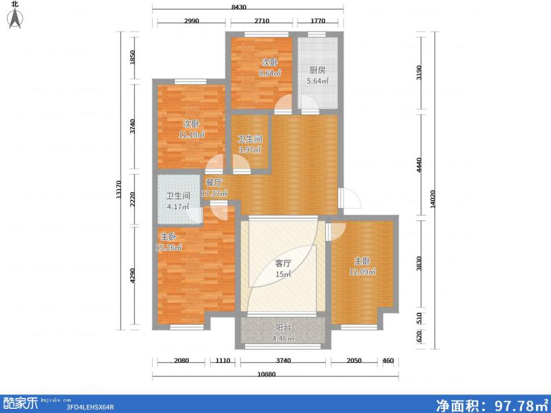 包頭裝修方案包頭濱江國際141㎡